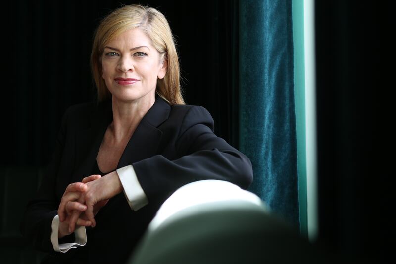 Conductor Keri-Lynn Wilson is founder and music director of the Ukrainian Freedom Orchestra. Photograph: Olivia Kahler