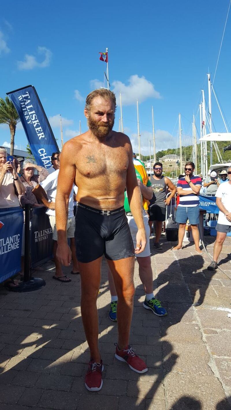 A tired but relieved Browne paid tribute to those who had inspired him during the voyage.