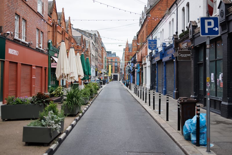 After the team has cleaned Drury Street, Dublin. Photograph: Dan Dennison