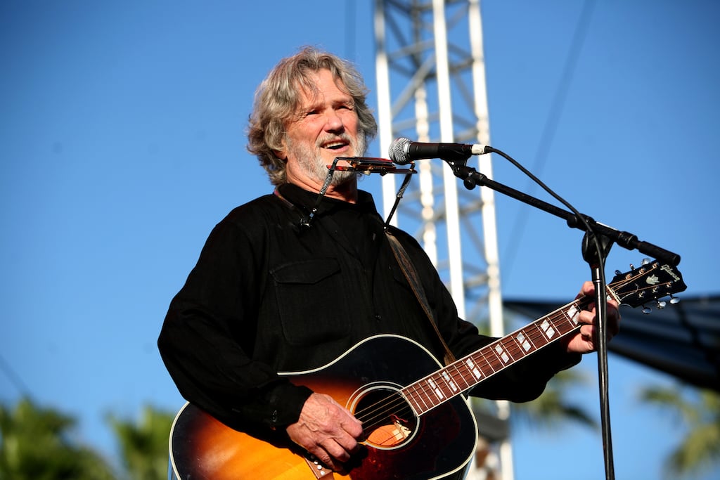 Kris Kristofferson performing in 2007: his neo-romantic sensibility that owed as much to John Keats as to the Beat Generation and Bob Dylan. Photograph: Heidi Schumann/The New York Times
