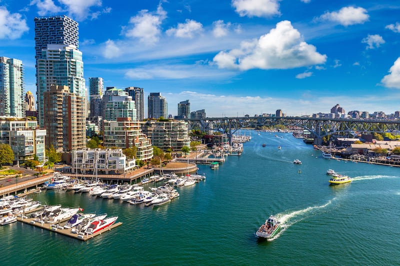 False Creek, Vancouver. Photograph: Getty Images