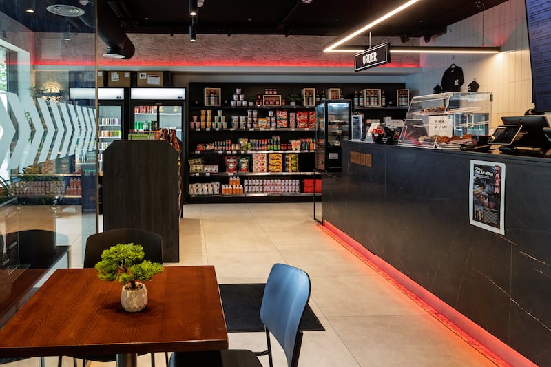 China Sichuan to Go has a small retail section within the takeaway