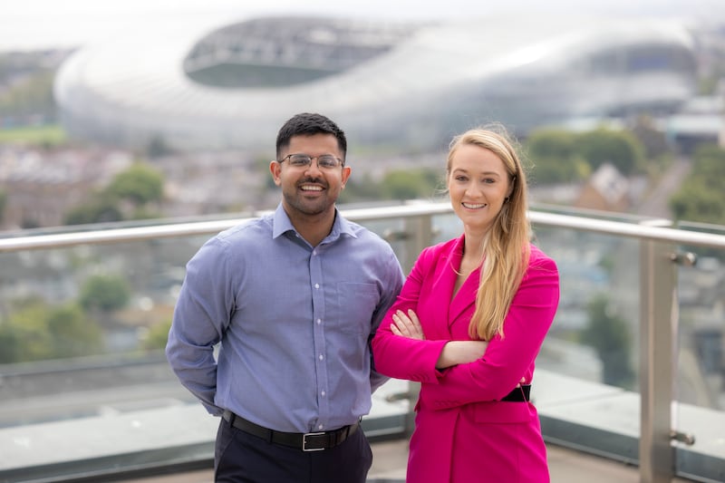 Mohammed Mahomed and Niamh Tallon, founders of HerSport. Photograph: Naoise Culhane 