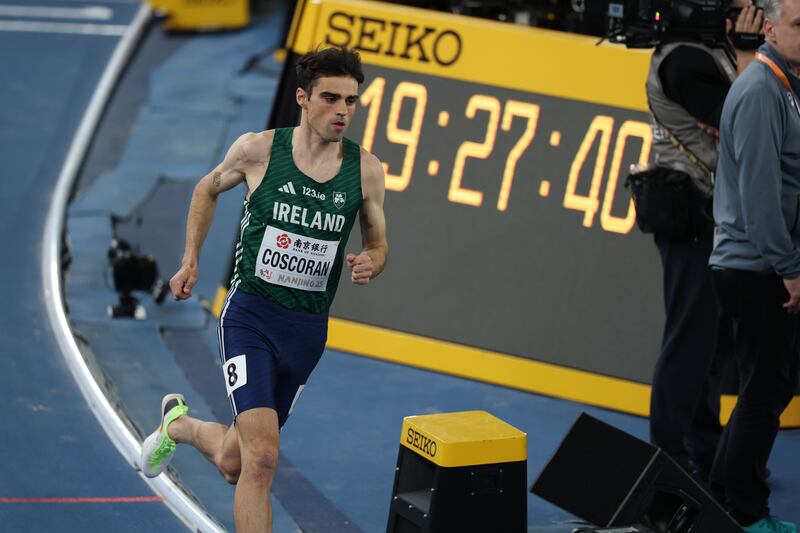 Ireland’s Andrew Coscoran. Photograph: Nikola Krstic/Inpho