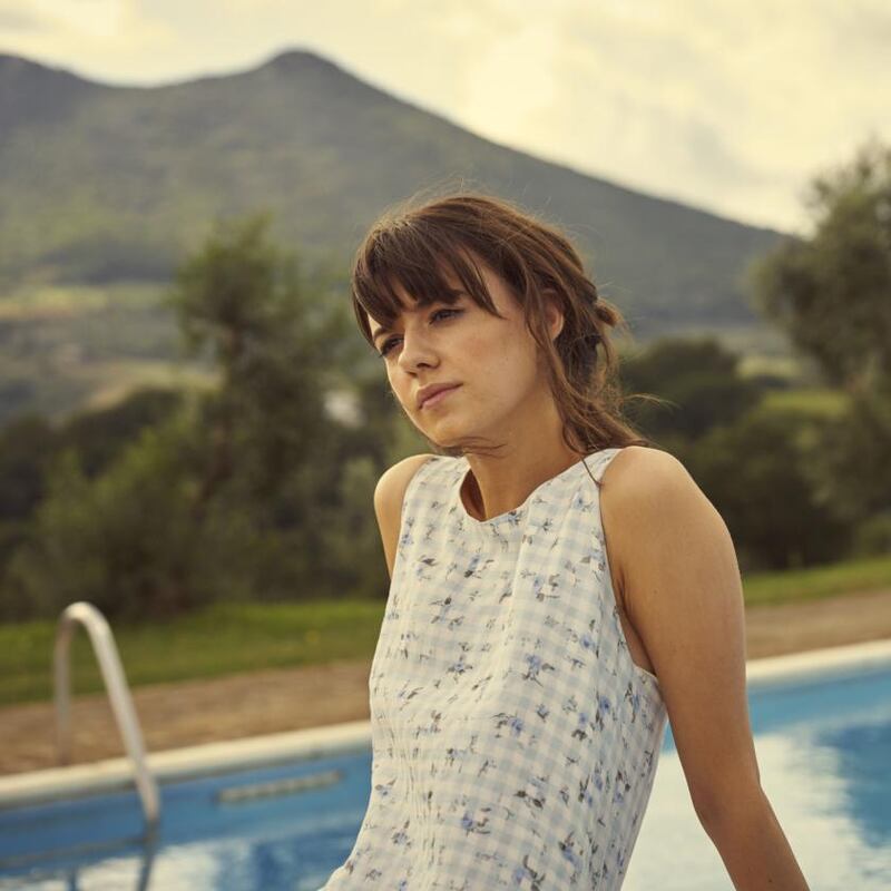 Normal People’s Italian property: Marianne at Il Casale’s pool. Photograph: Enda Bowe/Element Pictures/RTÉ