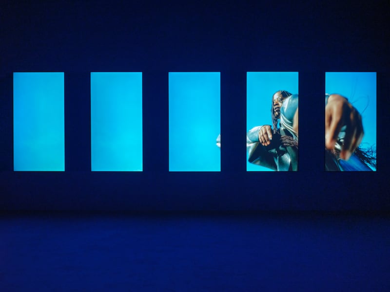 Julian Knxx Chorus in Rememory of Flight, installation view, Barbican Art Gallery