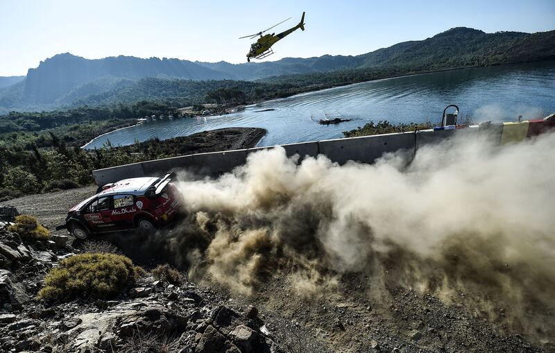 Craig Breen competing in a round of the FIA World Rally Championship near Marmaris in Mugla, Turkey, in 2018. Photograph: Ozan Kose/AFP via Getty Images