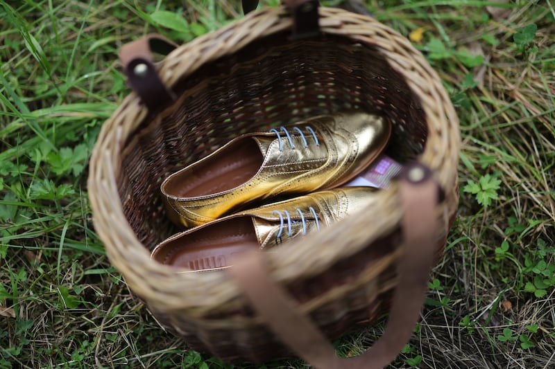 Edwina Guckian's dance shoes. Photograph: Bryan O'Brien