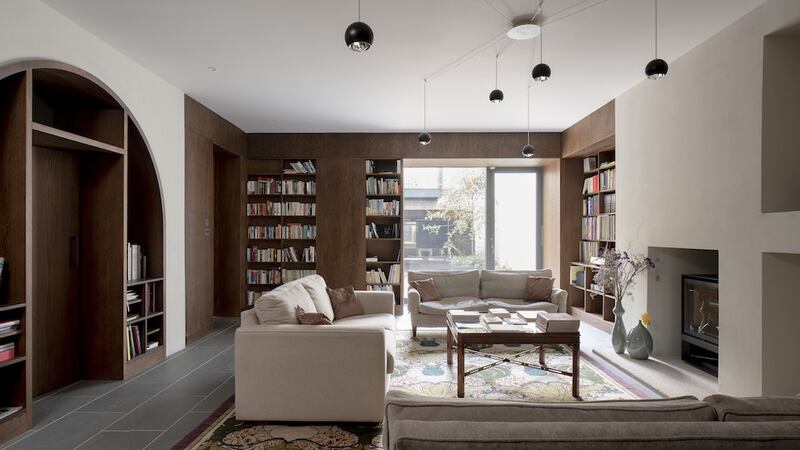 The living area of the Georgian townhouse on Merrion Square