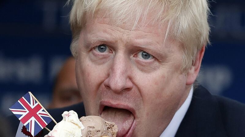 Boris Johnson on the hustings on Barry Island, July 6th. Photograph: Frank Augstein/Pool via Bloomberg