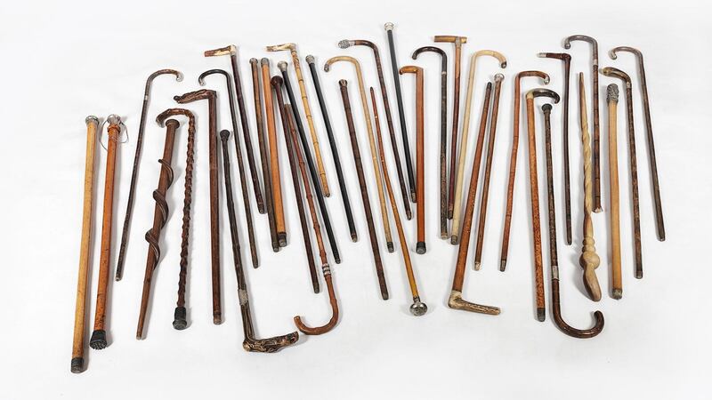 A selection of interesting walking sticks from O’Sullivan Antigues, Francis St, Dublin.