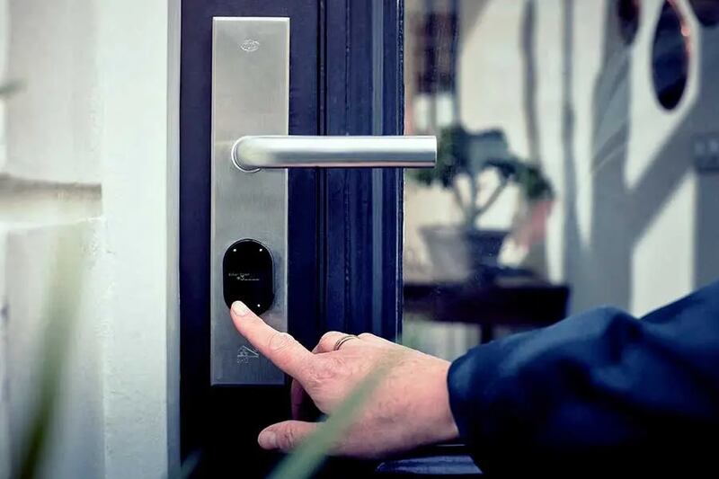 The smart lock from Danish company Loqed is operated via a Bluetooth key on your phone