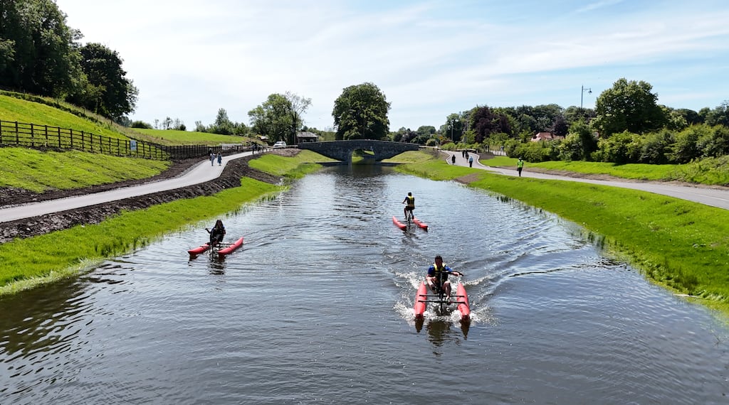 The Clones Marina in Co Monaghan is the latest phase to be completed in the Ulster Canal restoration project. Photograph: Niall Carson/PA
