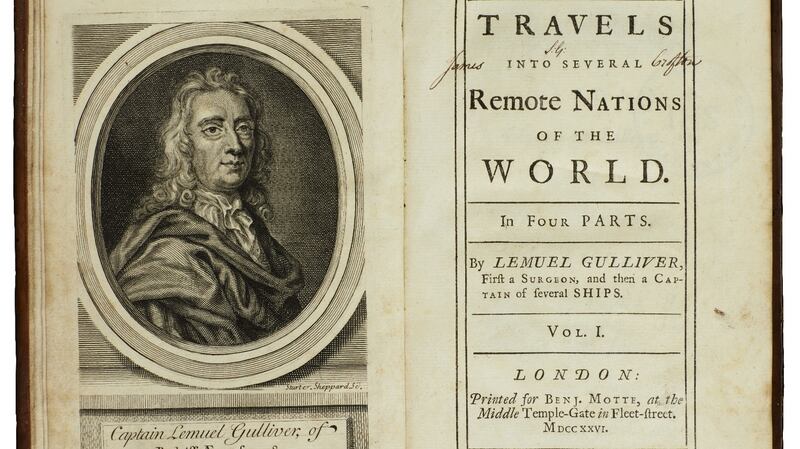 A first edition of Jonathan Swift’s Gulliver’s Travels, at Sotheby’s auction