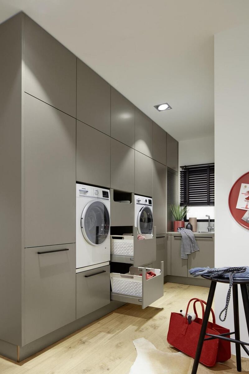 Kube kitchens laundry in Oka lifestyle