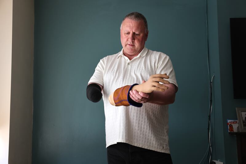 Paul Fitzsimons at home in Clondalkin: 'It’s unbelievable to think that they turn people down like that, and hide behind criteria.' Photograph: Dara Mac Dónaill / The Irish Times








