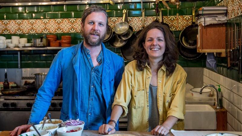 Team Fumbally: Luca D’Alfonso and Aisling Rogerson. Photograph: Brenda Fitzsimons