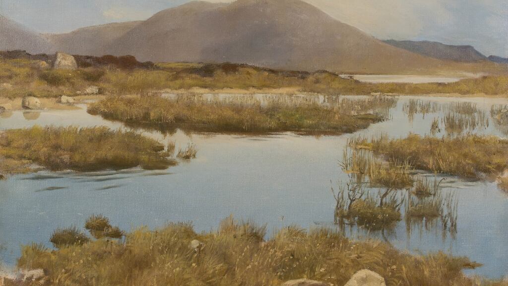 ‘Connemara Bogpools’, oil-on-canvas, by Patrick Hennessy (€6,000-€8,000)