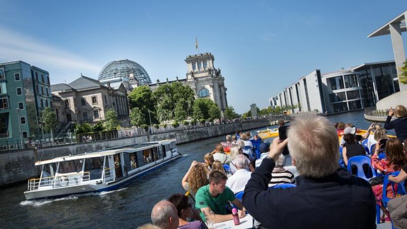 Take a winding tour of Berlin by boat. Photograph: Andreas Meichsner for the New York Times