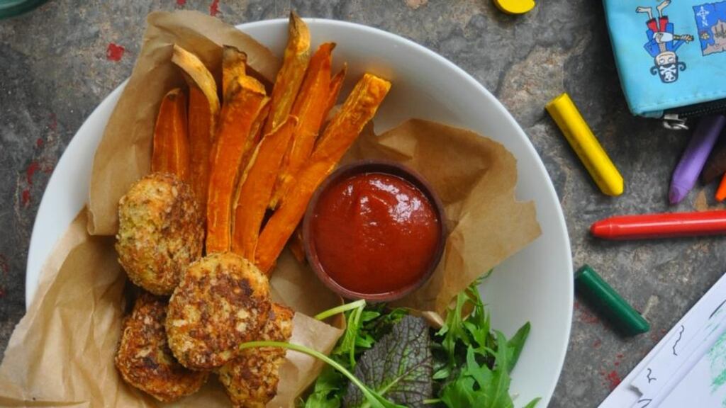 These nuggets are oven-baked, which is healthier than deep-frying