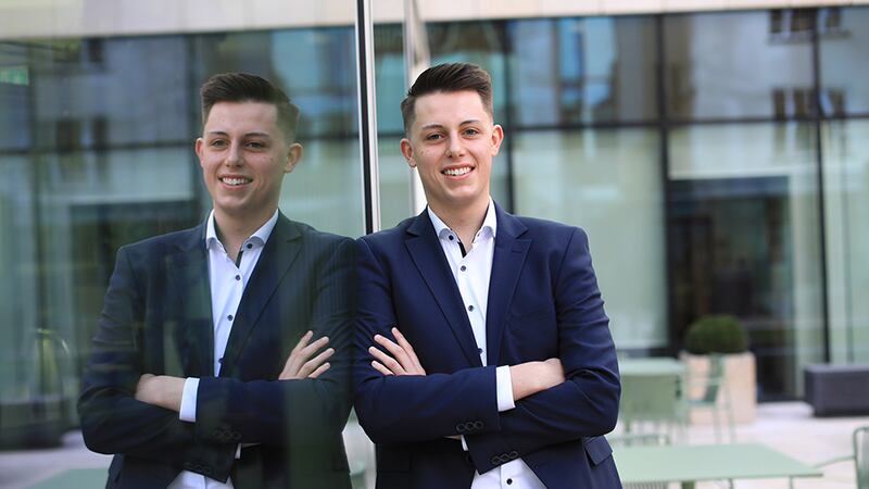 Ryan Spencer joined AIB’s graduate programme in September 2021. Photograph: Julien Behal.