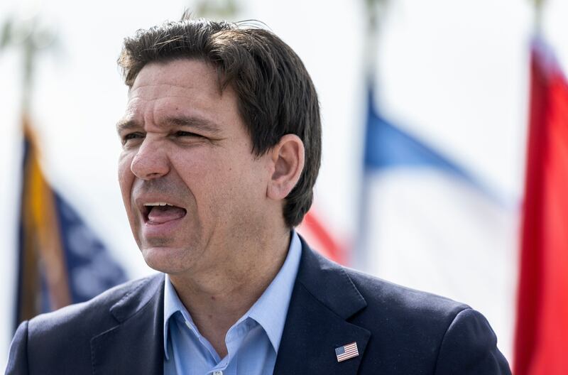 Florida governor Ron DeSantis lost Iowa, his strongest early state, so badly that he exited the race. Photograph: Cristobal Herrera-Ulashkevich/Shutterstock/EPA