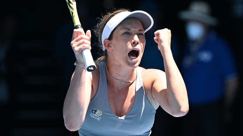 Danielle Collins saw off Alize Cornet in straight sets. Photograph: Dave Hunt/EPA