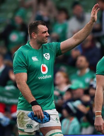 Tadhg Beirne acknowledges the crowd after a Six Nations game in 2022. Photograph: Tom Maher/Inpho 
