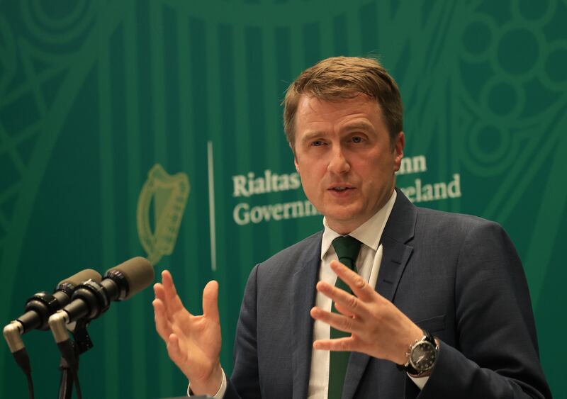  
Minister for Housing, Local Government and Heritage James Browne. Photograph: Stephen Collins/Collins
