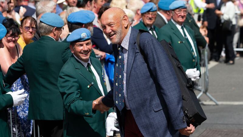 Paddy Cole pictured at the funeral. Photograph: Tom Honan/The Irish Times.