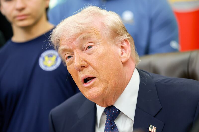 US president Donald Trump speaks during a proclamation signing in the Oval Office of the White House on May 5th, 2026 in Washington, DC. Photograph: Anna Moneymaker/Getty Images