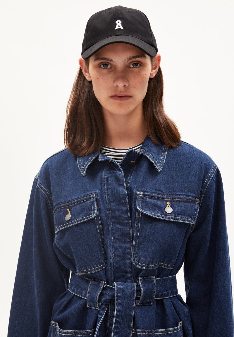 Cap by Armed Angels, €45, denim jacket, €155