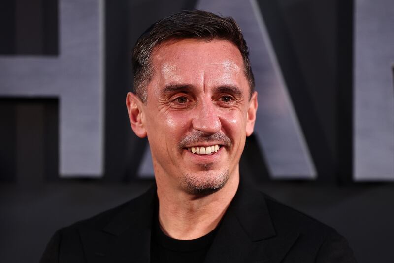 Gary Neville is another of the Marmite pundits. Photograph: Henry Nicholls/AFP via Getty Images
