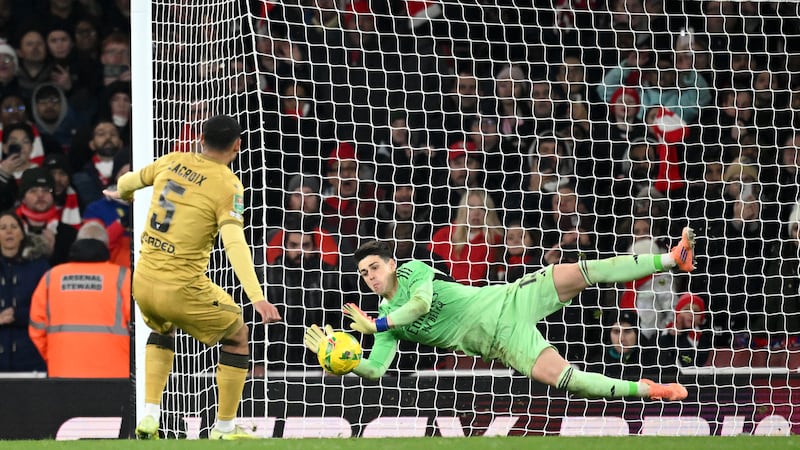 Kepa save breaks Palace hearts and sends Arsenal through to League Cup semi-final