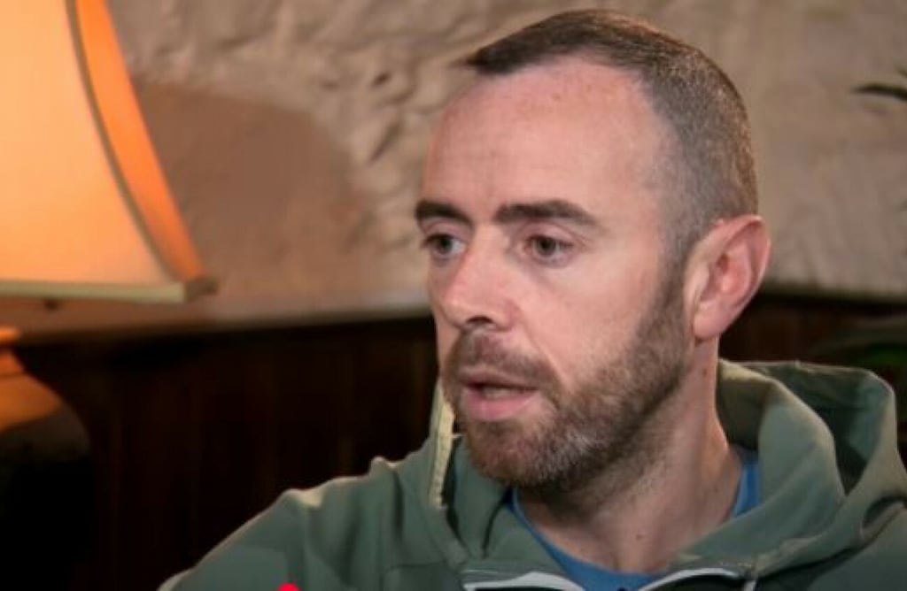 Stephen Geraghty said his son is 'doing really well' after having emergency surgery. Image: Virgin Media News