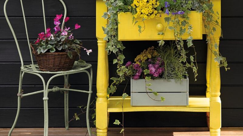 Give shabby furniture a paint makeover with Crown Paints
