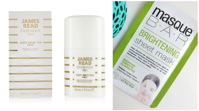 James Reed Sleep Mask €34, Masque Bar Brightening Sheet Mask €13.49