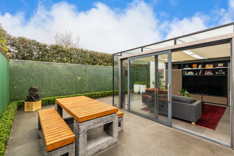 Rear garden is low maintenance