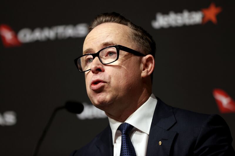 Alan Joyce, chief executive officer of Qantas Airways Ltd. Photograph: Brendon Thorne/Bloomberg