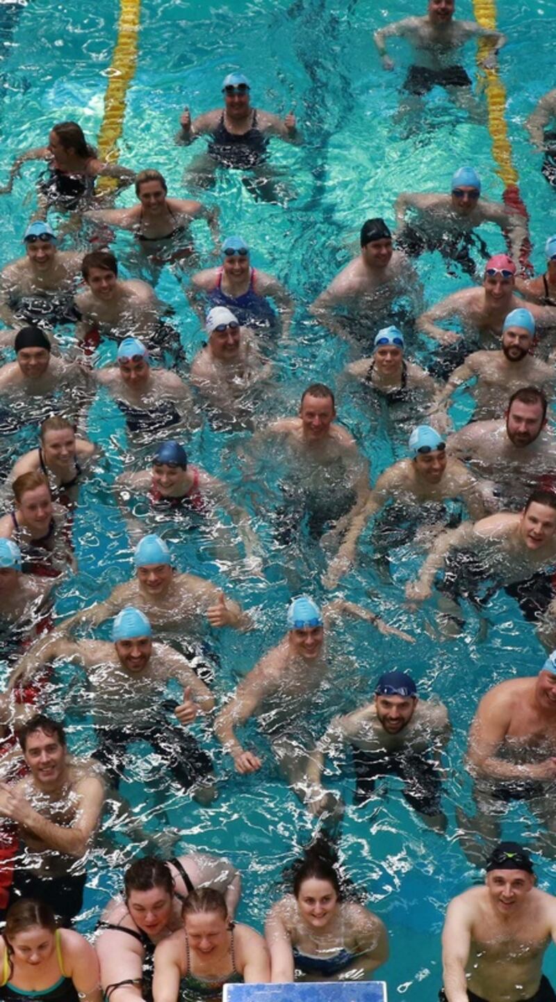 The ‘Swim for a mile Challenge’ event held in the National Aquatic Centre in Blanchardstown. File photograph: Nick Bradshaw