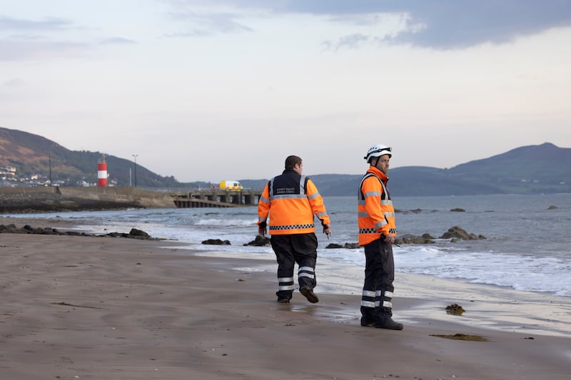 A search and rescue operation began in Buncrana, Co Donegal, once the alarm was raised. Photograph: Joe Dunne