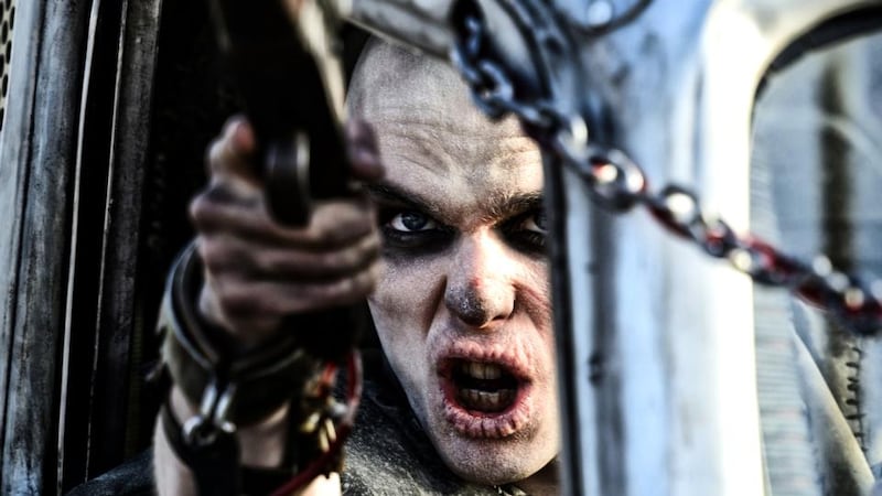 Nicholas Hoult as Nux in Mad Max: Fury Road