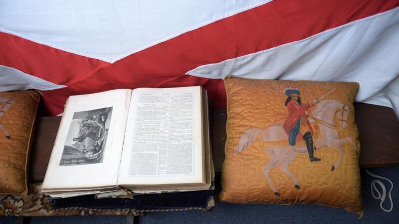 Dublin & Wicklow Orange Lodge: a Bible at its Northumberland Road hall. Photograph: Bryan Meade
