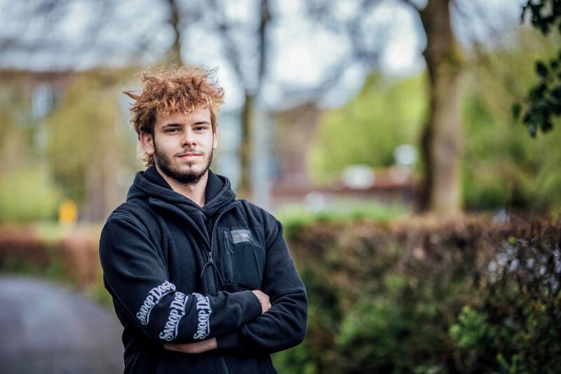 Alan Sleprawski has his location on for his parents. Photograph: Brian Arthur