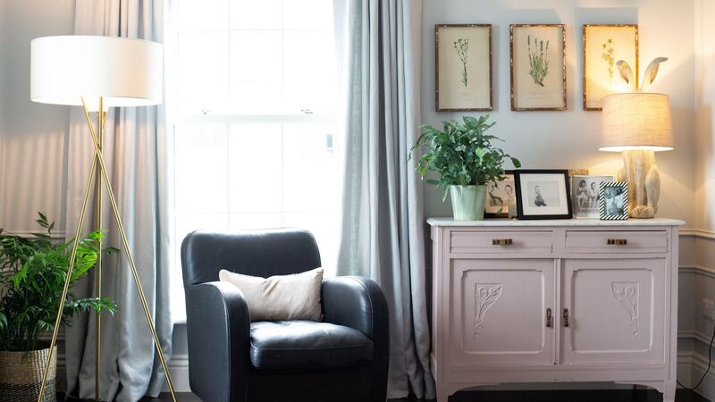 The old dresser is one of Ruth McGahey’s favourite pieces, which she painted pink. Photograph: Tom Honan