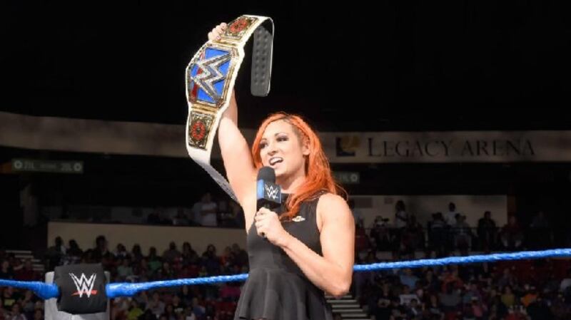 Becky Lynch picked up the Women’s Title on the blue brand to complete a tremendous year for Irish wrestlers. Photograph: WWE.com