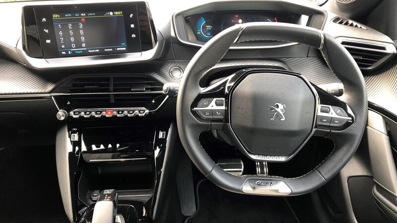 The 208  features a small steering wheel. Personally I love it, for it gives a real go-kart feel to a car that is meant to be agile and nippy