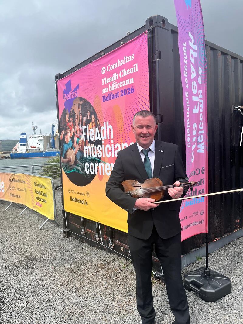 Niall McClean, chair of Ards Comhaltas Ceoltóirí Éireann. Photograph: Seanín Graham