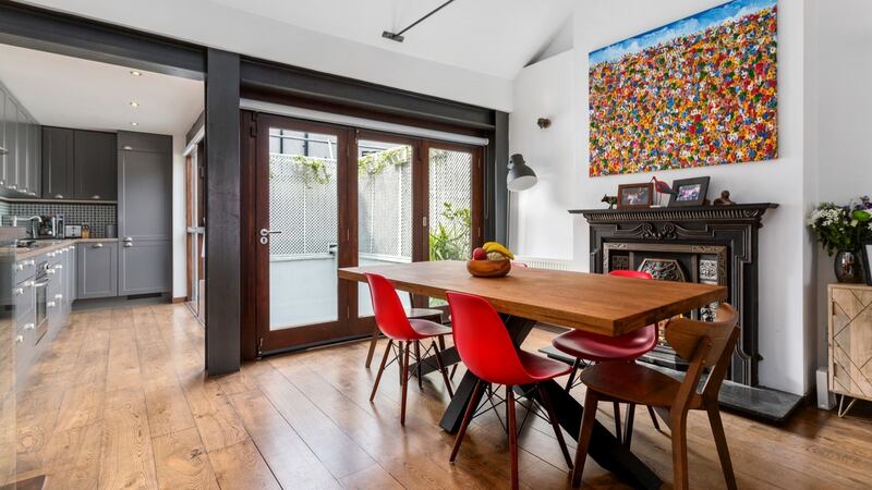 The dining area.