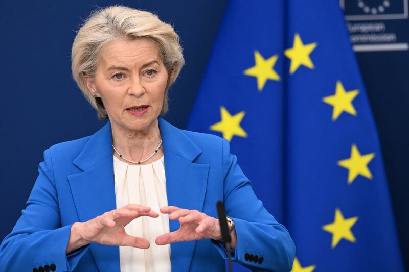 European Commission president Ursula von der Leyen. Photograph: Nicolas Tucat/AFP via Getty Images